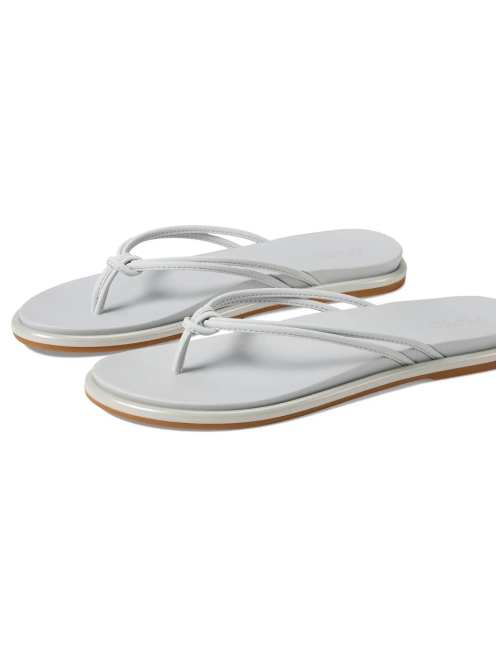 OluKai White Women's Knotted Strap Flip Flop Sandals